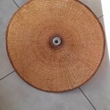 Large wicker ceiling lamp