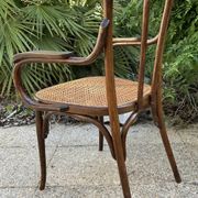 Fauteuil bois courbé canné Baumann, 1900
