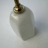 Vintage opaline swan neck wall lamp