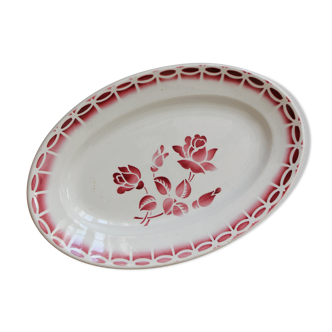 Digoin vintage earthenware dish