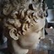 Antique plaster head of a man early 20th century