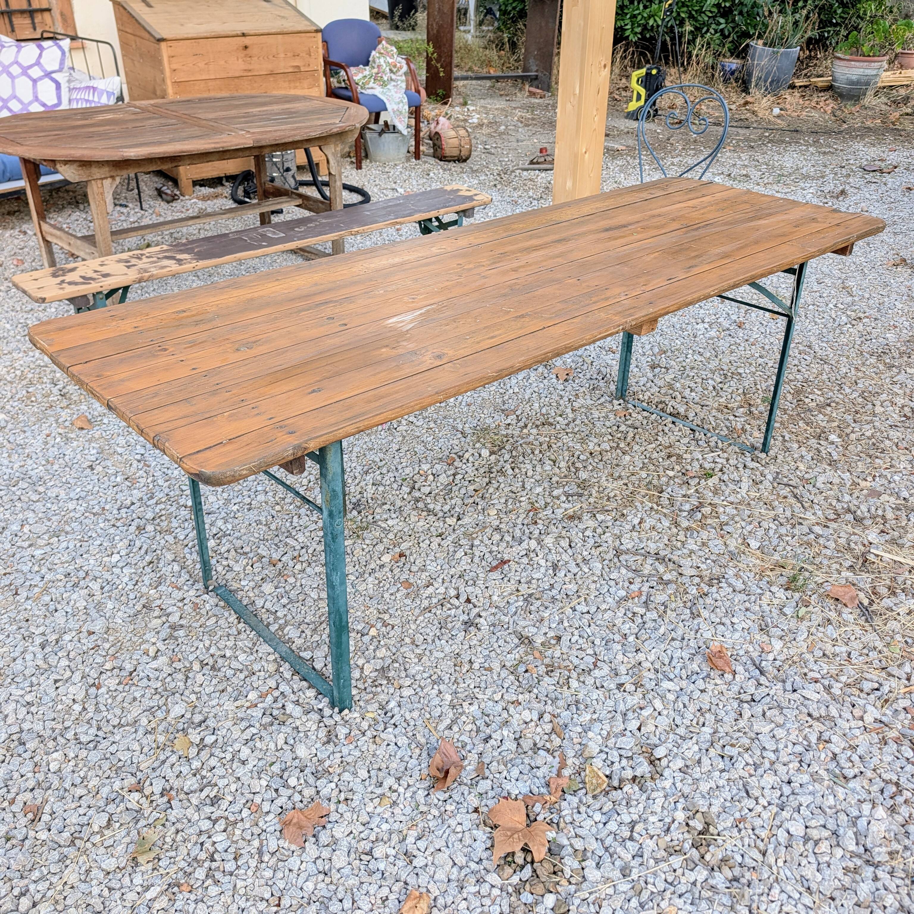 Old guinguette table