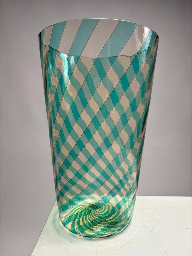 Murano Glass Vase by VeArt for Venini, Italy, 1982