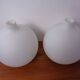 Opaline Glass Satellite Pendant Lamps by Vilhelm Wohlert for Louis Poulsen, 1960s, Set of 2
