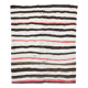 6x7 Natural White & Brown Kilim Rug, 183x212Cm