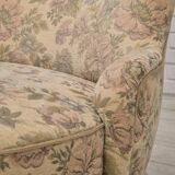 1970s, Danish easy side chair, original very good condition, floral furniture velour.