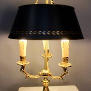 Empire style lamp with three lights