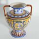 Large Hand-Painted Ceramic Double Handled Vases,  France, Set of 2