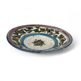 Qadjar, siliceous ceramic plate Persia Iran 18th century
