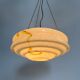 Art deco glass hanging lamp, 1950s