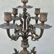 Napoleon III fireplace garniture in marble & regulus signed Auguste Moreau.