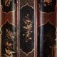 Pair of pedestal columns in chinoiserie style
