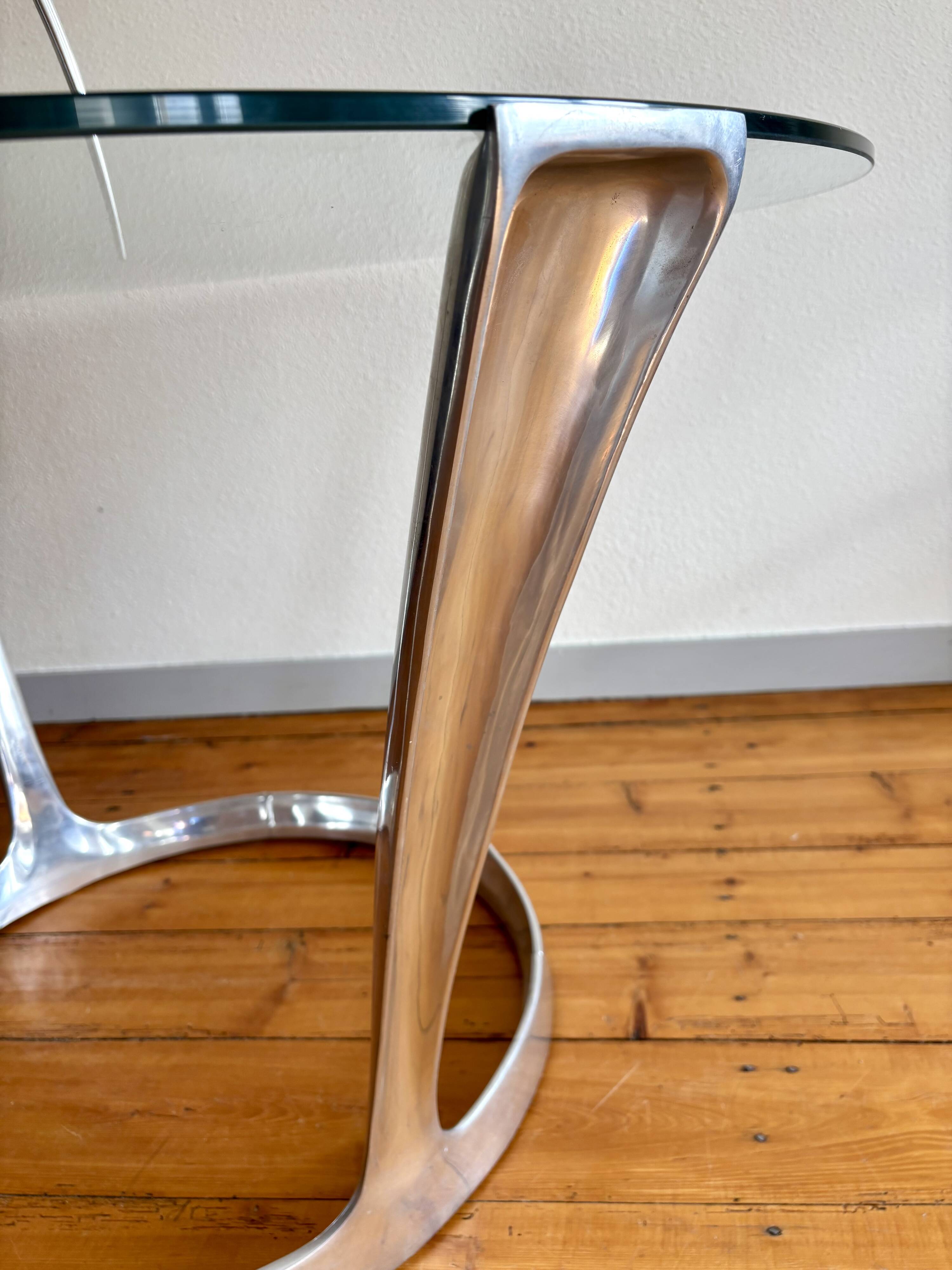 Dining table Michel Charron 1970 vintage