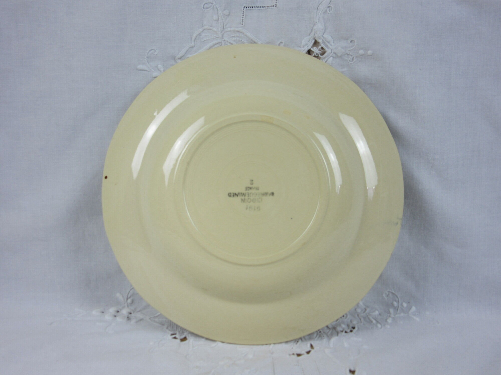 Ensemble de 6 assiettes creuses Digoin Sarreguemines à décor de tulipe