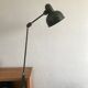1950s English green workshop lamp