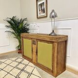 Country sideboard fabric doors