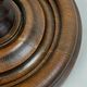 Brutalist Wood Turned Wine Press Side Table in the style of Charles Dudouyt