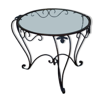 Wrought iron coffee table