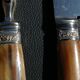Carving Set + Salad Server Horn and Stainless Steel