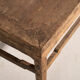 Banc bas ancien en bois de pin – Chine, vers 1890