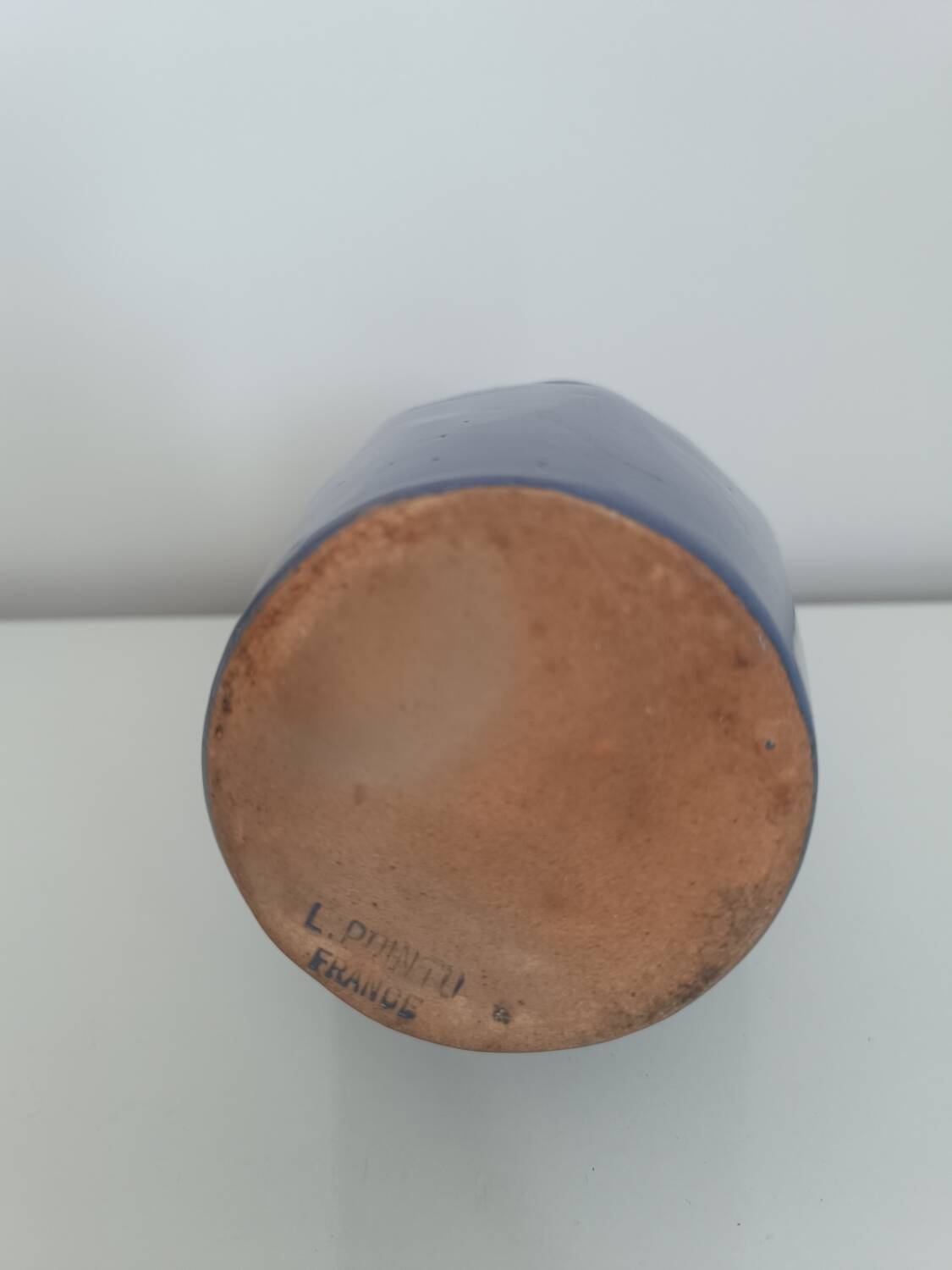 Vintage ceramic vase by Léon Pointu