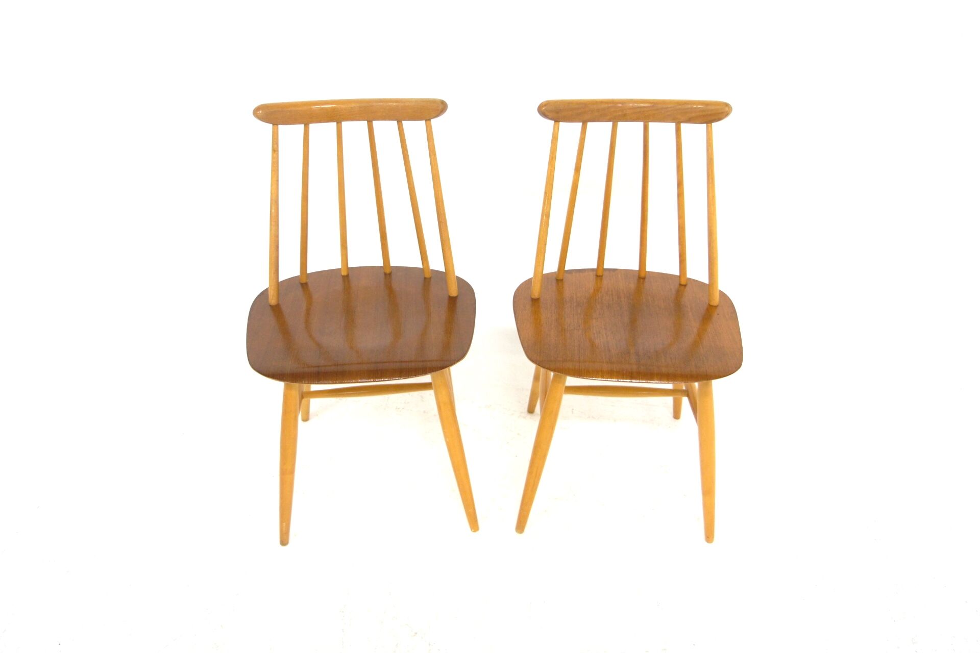 Set of 2 Scandinavian chairs "Fanett" by Ilmari Tapiovaara, Sweden, 1960