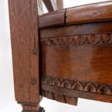 Banc de style néoclassique sculpté de lyres sur le dossier - 20e siècle