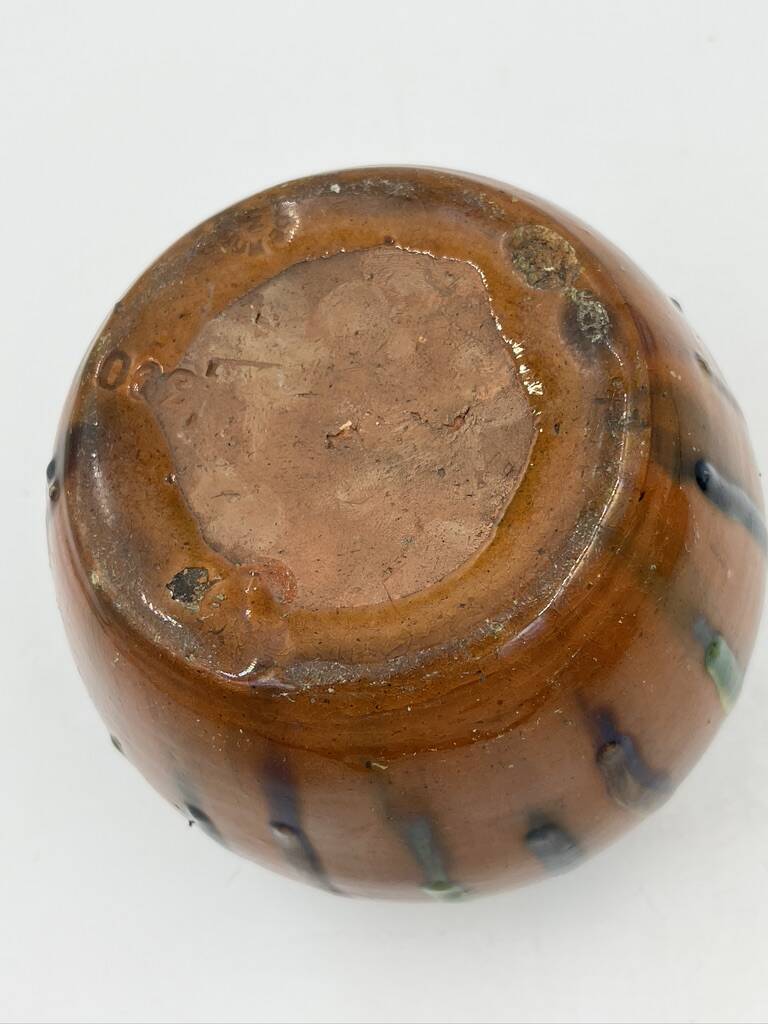 Set of 4 Flemish art nouveau stoneware