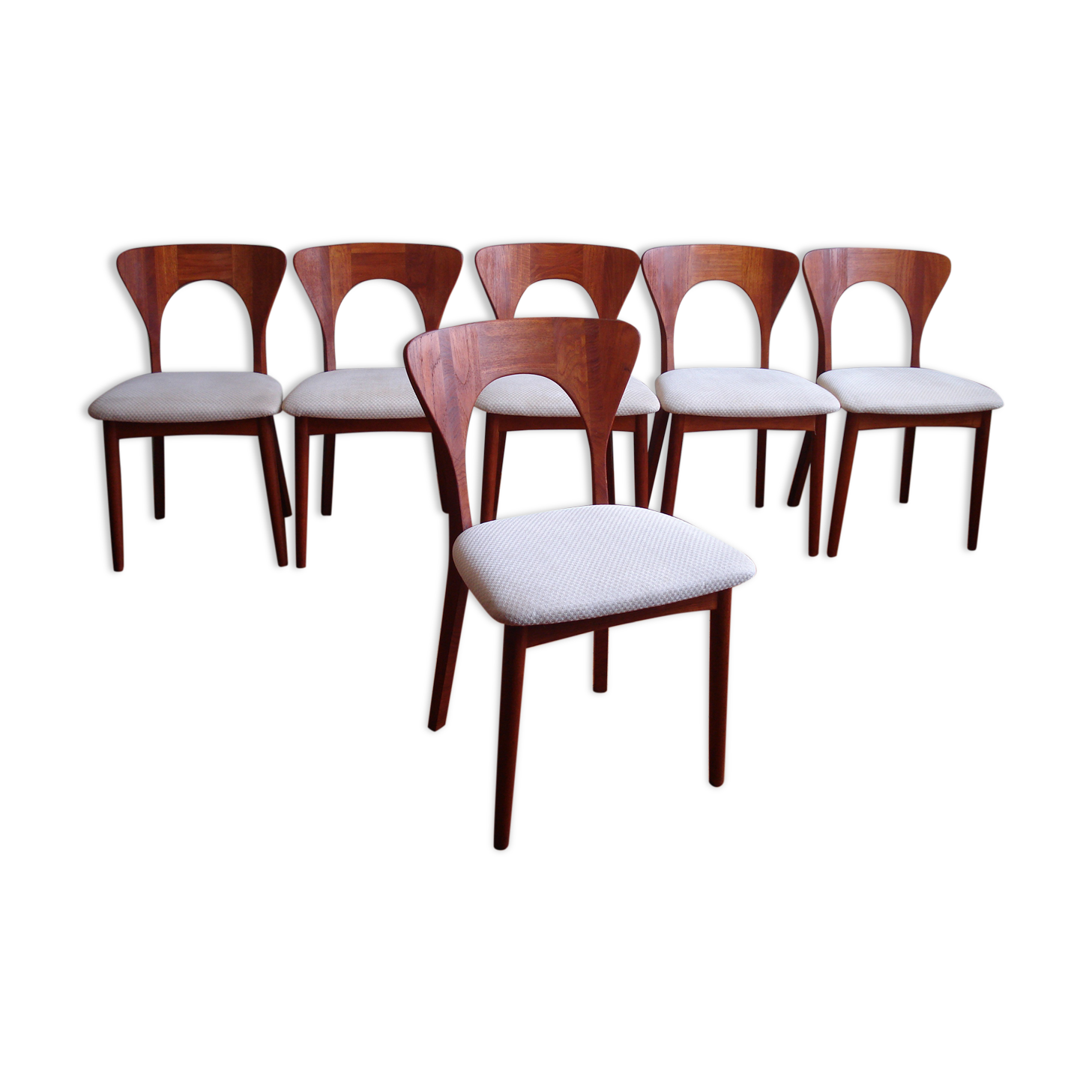 Peter Dining Chairs by Niels Koefoed for Koefoed Hornslet, 1950s, Set of 6