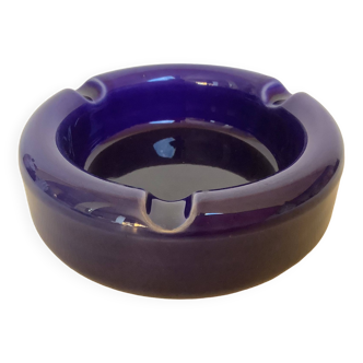 Empty cobalt blue ashtray pocket