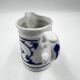 Set of 4 winterling cups, milk jug and sugar bowl