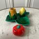 Set of salt shaker / pepper / mustard vintage in slip 70s