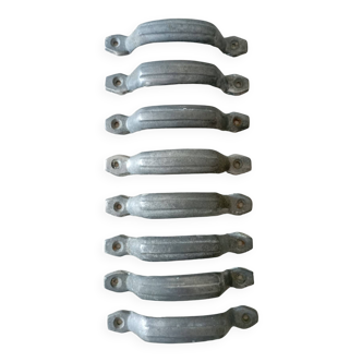Set of 8 vintage drawer handles
