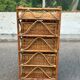 Vintage 1970s rattan and wicker chest of drawers with 4 drawers.