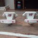 Pair of coat hooks old brothers Chapus limoges