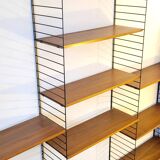 Large Modular String Shelf Scandinavian 1970s