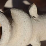 Raw wabi-sabi tamegroute sculpture vase