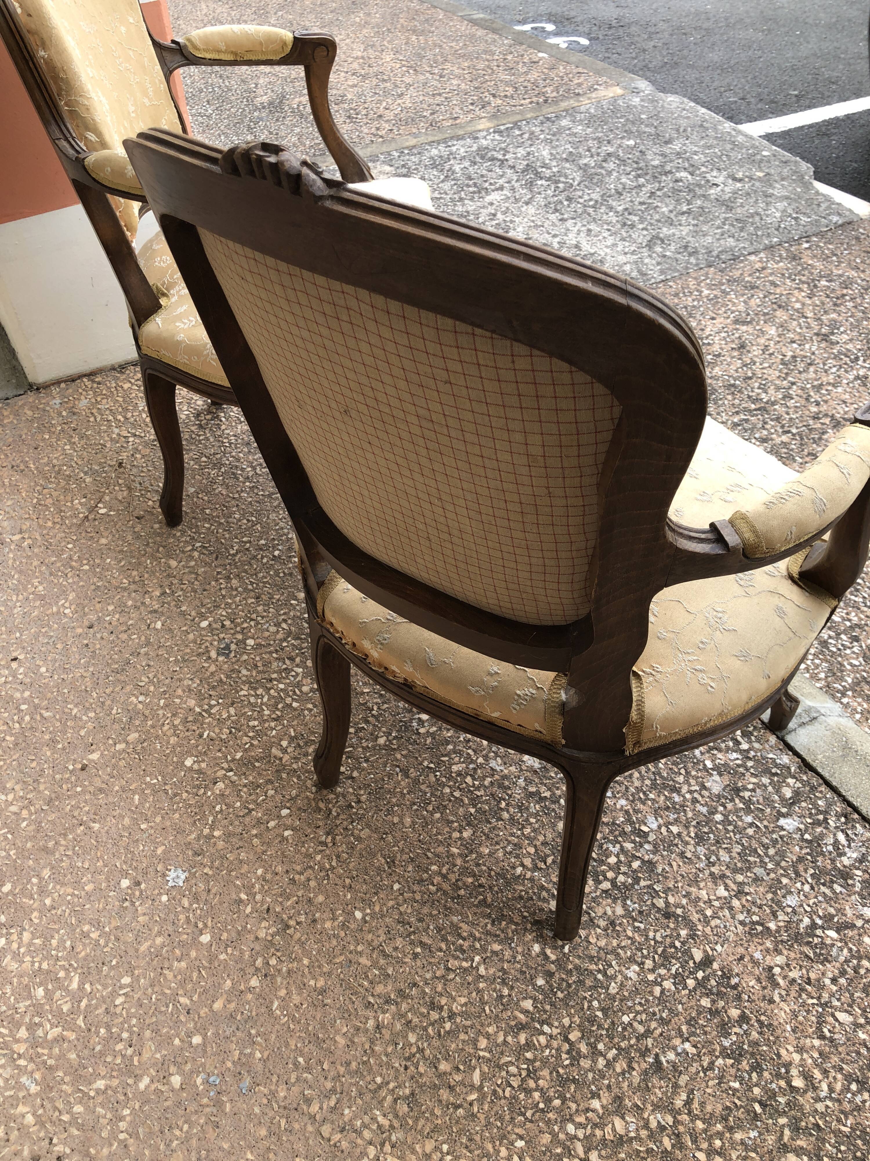 Pair of Louis XV chairs