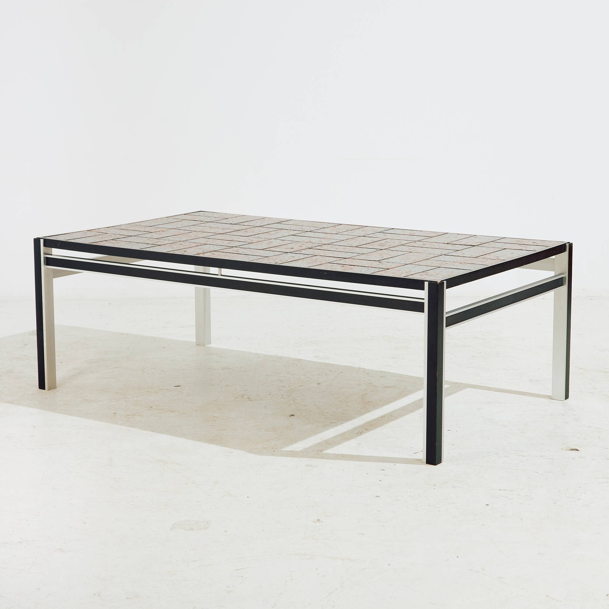 Steel and ceramic coffee table, Set of 2 (MK10681)