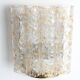 Gold metal and Murano glass wall light by DORIA, 1970s.