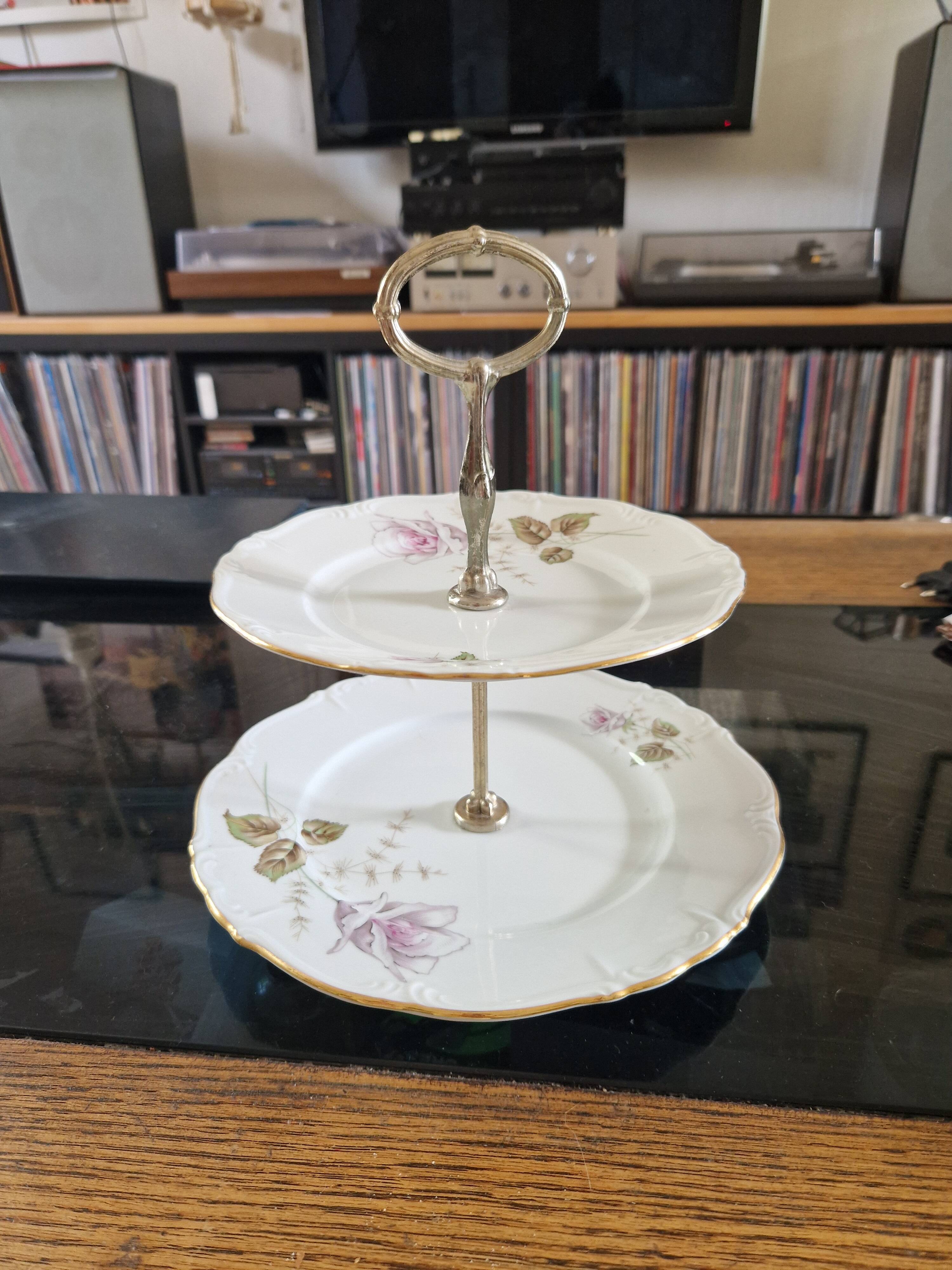 Bavarian porcelain cake stand