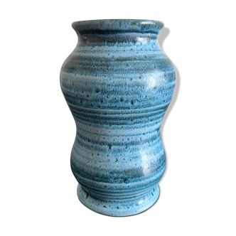 Vase en céramique bleu Louviers
