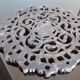 Antique wall panel 30 cm in carved wood / Origin Thailand