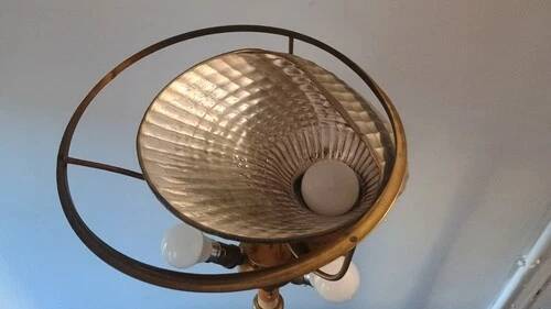 Floor lamp Table lamp signed Malabert house 1930 Art Deco DLG rings Quinet