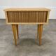 Table de chevet vintage bois blond, années 60