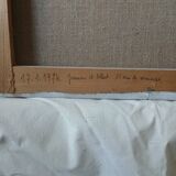 Tableau huile portrait orientaliste