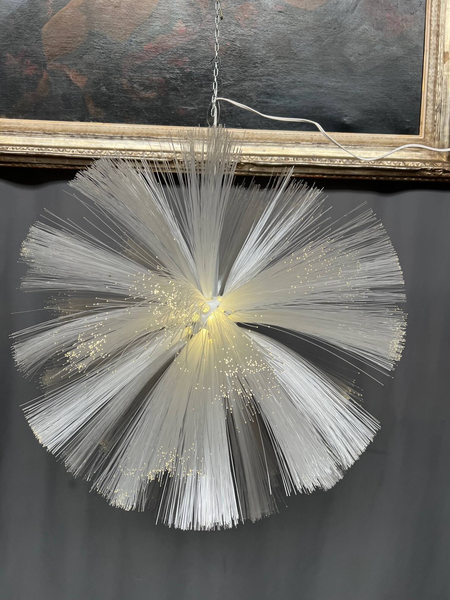 Fibre optic lamp.