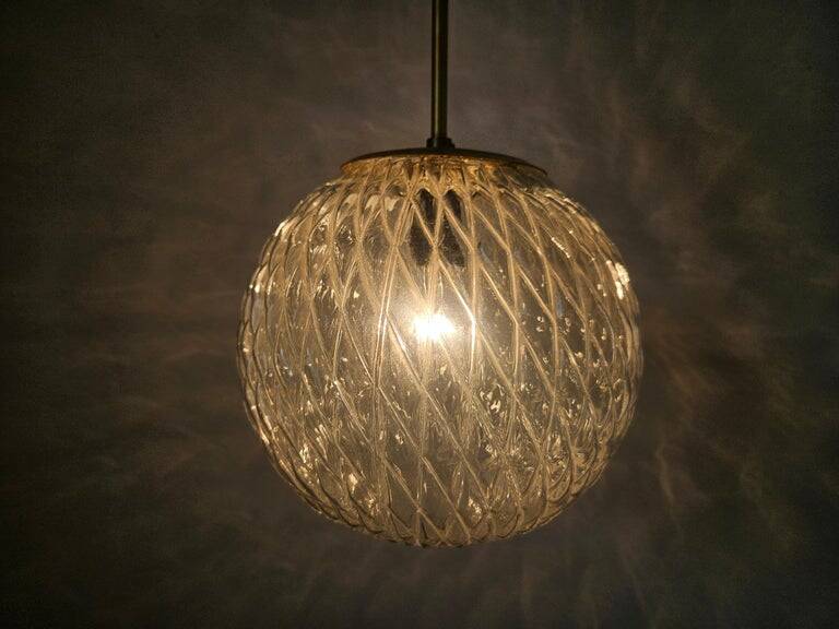 Rare Midcentury Plastic Pendant in style of Limburg, Germany, 1970s