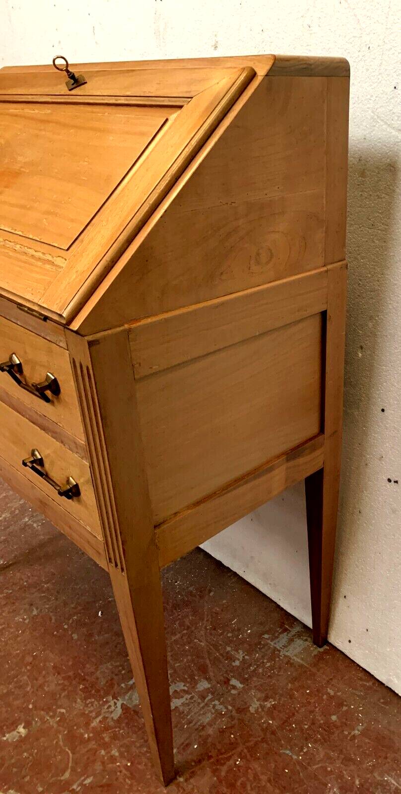 Louis XVI style cherrywood slant-front desk