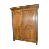 Moulded oak cabinet